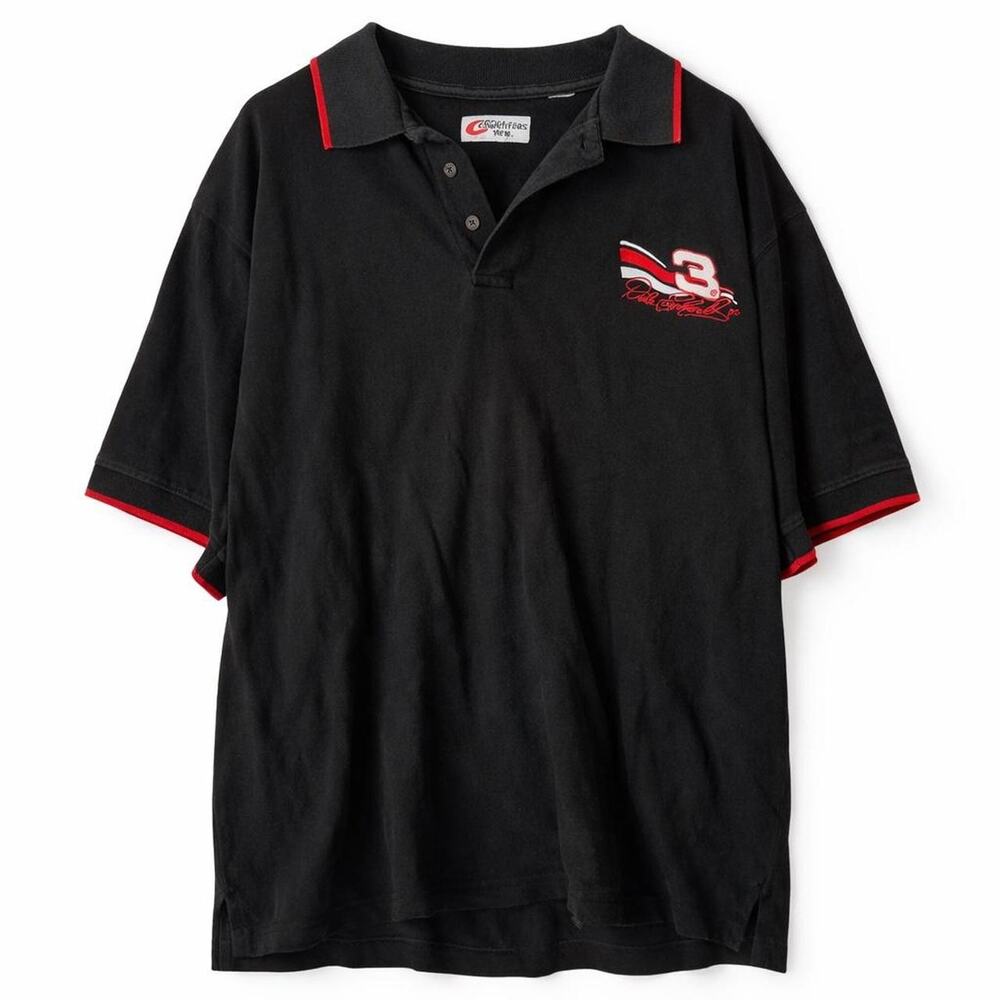 Vintage Competitor's View Racing‎ Polo Black Red Dale Earnhardt NASCAR